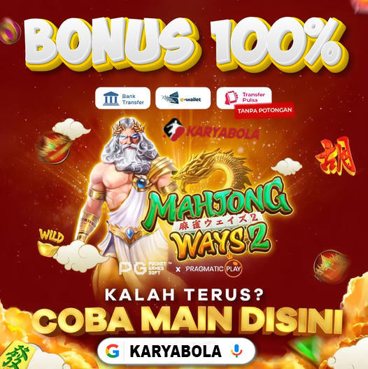 KARYABOLA : Situs Slot MPO Karya Bola Bonus Slot 100 Persen Di Awal